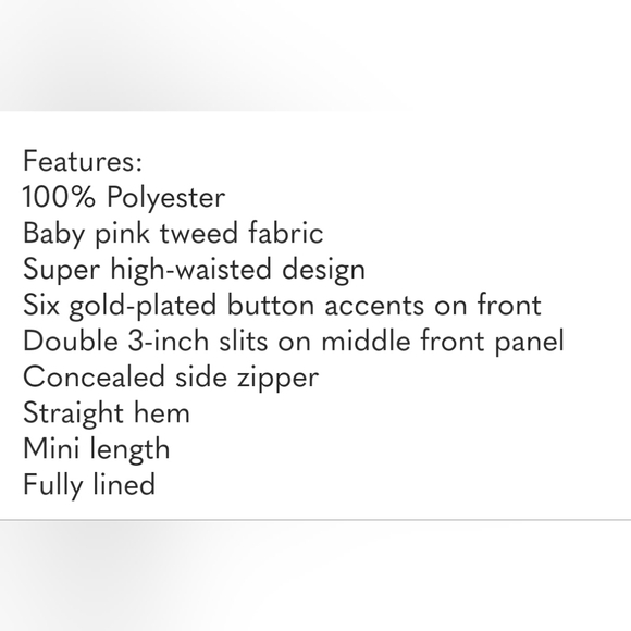 EXPRESS Tweed Mini Skirt In Pink Size 10 NWT'S - Picture 10 of 11